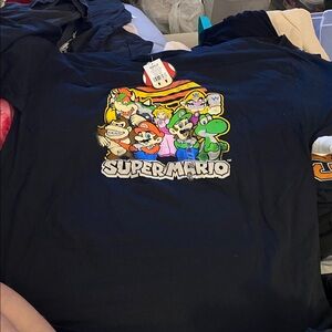 Kohl's Black Super Mario Graphic Tee